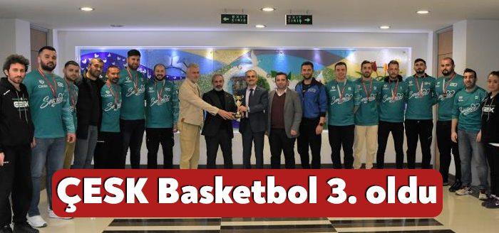 Çayırova Belediye Başkanı Bünyamin Çiftçi, Kocaeli Erkekler Ligi'nde 3. olan