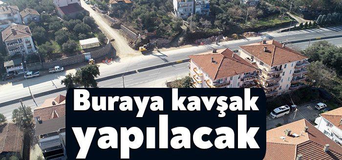 Kocaeli Büyükşehir Belediyesi tarafından Karamürsel Tepeköy Eşdüzey Kavşağı yapımına başlandı