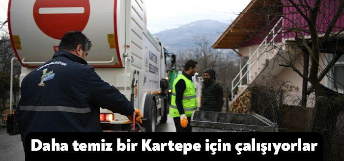 Kartepe Belediye Başkanı Av.M.Mustafa Kocaman’ın talimatları doğrultusunda Temizlik İşleri Müdürlüğü