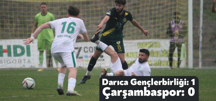 TFF 3. Lig ekiplerinden Darıca Gençlerbirliği, sahasında Çarşambaspor’u 1-0 mağlup