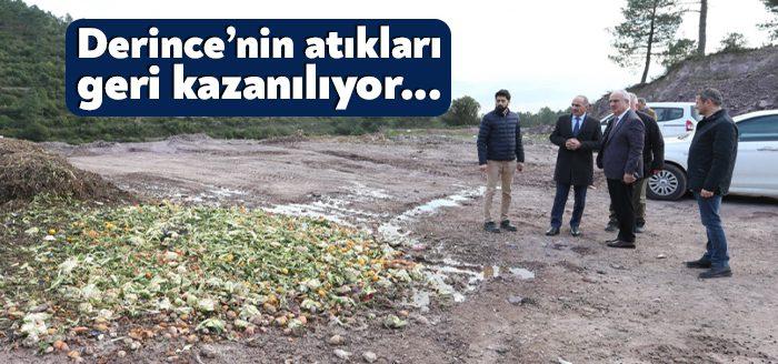 Derince’de devam eden Topraktan Toprağa Biyobozunur Atık Yönetimi Projesi kapsamında