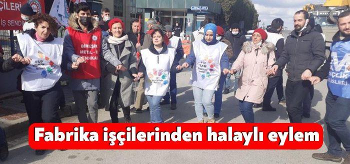 Kocaeli’nin Çayırova ilçesinde bir fabrikada işçiler eylemlerine devam ederken, diğer