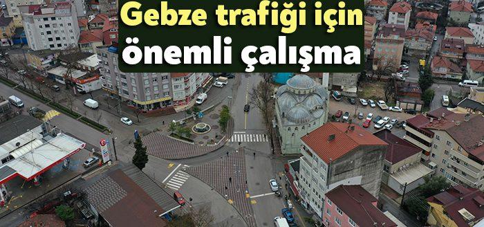 Kocaeli Büyükşehir, Gebze’de yeni trafik dolaşım planını uygulamak için yoğun