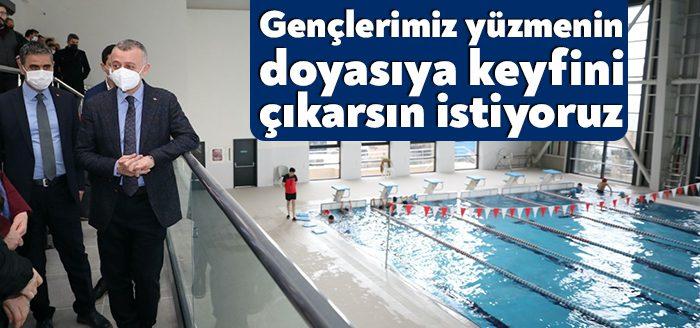 Kocaeli Büyükşehir Belediyesi tarafından Kandıra ilçesine kazandırılan ‘Yarı Olimpik Yüzme