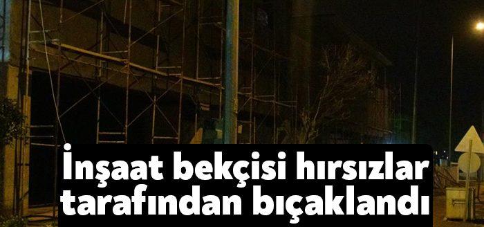 Kocaeli'nin Kartepe ilçesinde inşaat halindeki binada görev yapan bekçi, hırsızlık