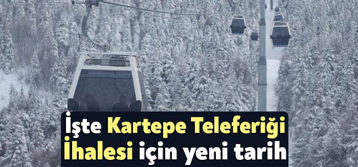Kocaeli Büyükşehir Belediyesi'nin Kartepe'ye yapacağı teleferik için yeni ihale tarihi