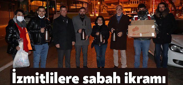 İzmit Belediye Başkanı Av. Fatma Kaplan Hürriyet, sabahın erken saatlerinde
