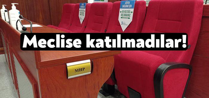 İzmit Belediye Meclisi Şubat Ayı 1. Birleşimi'ne MHP Grubu katılmadı.