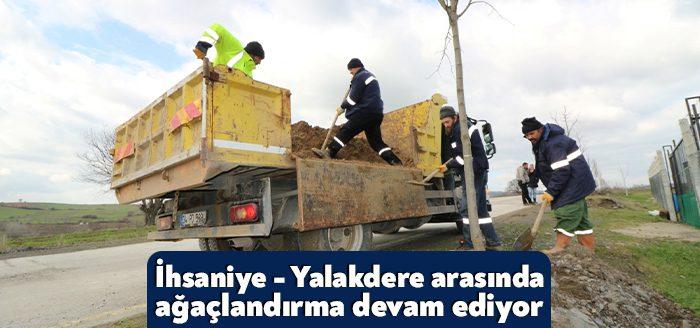 Kocaeli Büyükşehir Belediyesi ekipleri, Karamürsel İhsaniye - Yalakdere mahalleleri arasında