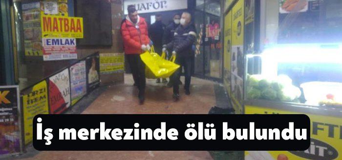 Kocaeli’nin Gebze ilçesinde bir şahıs, iş merkezinde ölü olarak bulundu.