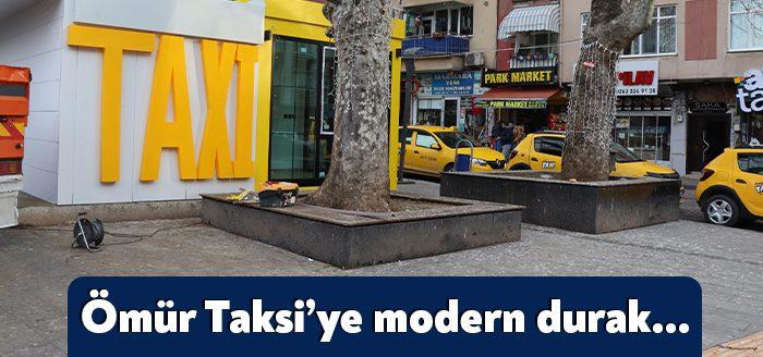 İzmit Belediyesi, Cumhuriyet Parkı’nda hizmet veren Ömür Taksi için modern