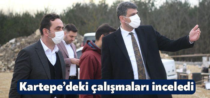 Kartepe Belediyesi kar yağışının durmasıyla birlikte çalışmalarına kaldığı yerden devam