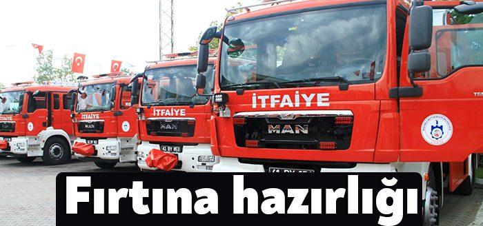 Kocaeli Büyükşehir Belediyesi Meteoroloji Genel Müdürlüğünden yapılan fırtına uyarısının ardından
