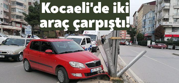  Kocaeli'nin Gebze ilçesinde iki aracın çarpışması neticesinde meydana gelen kazada
