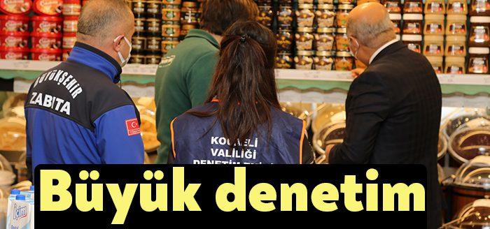 Kocaeli Büyükşehir Belediyesi Zabıta ekipleri, Ticaret İl Müdürlüğü ekipleriyle birlikte