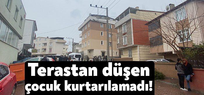 Kocaeli’nin Darıca ilçesinde terastan düşen 15 yaşındaki çocuk hastanede hayatını