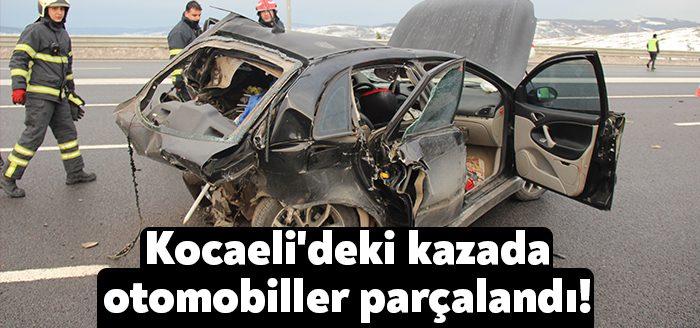 Kocaeli Kuzey Marmara Otoyolu’nda iki otomobilin karıştığı kazada 3 kişi