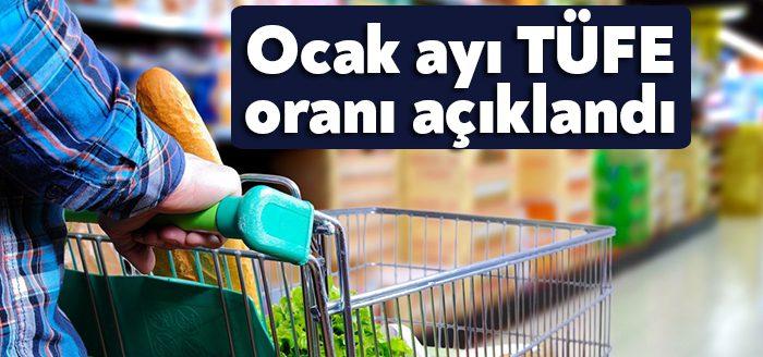 Ocak ayı enflasyon rakamları açıklandı. Tüketici fiyat endeksi (TÜFE) yıllık