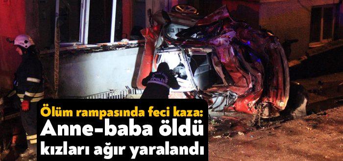 Kocaeli’nin İzmit ilçesinde sürücüsünün kontrolünden çıkan otomobil yaklaşık 1 buçuk