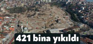 Cedit’te 421 bina yıkıldı, hafriyat kaldırılmaya başlandı