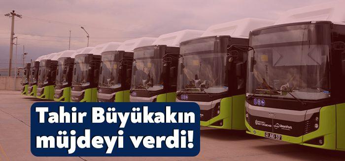 Kocaeli Büyükşehir Belediyesi’nin satın aldığı 228 yeni otobüsünden 150 yolcu