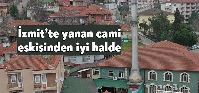 İzmit Yenidoğan Camii'nin yangında gördüğü hasarın ardından Büyükşehir yaraları sardı.