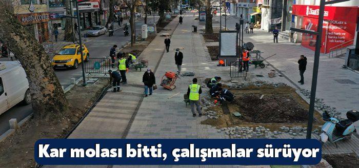 Kocaeli Büyükşehir Belediyesi, Yürüyüş Yolu projesinde 90 kişilik ekiple çalışmalarına