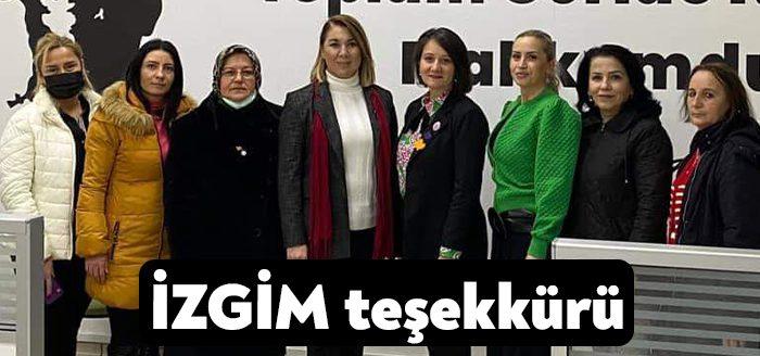 Geçtiğimiz gün gerçekleştirdiği ziyarette İzmit Belediyesi Kadın Girişimciler Merkezi’ni çok
