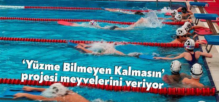 Gerçekleştirilen çalışmalar neticesinde meyvelerini vermeye başlayan “Yüzme Bilmeyen Kalmasın” projesinde