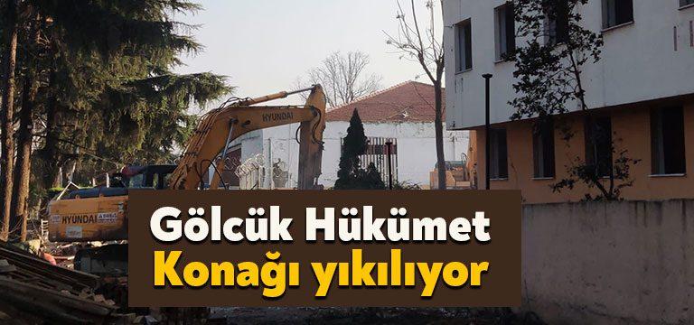 Depreme dayanıksız olduğu belirlenen Gölcük Hükümet Konağı’nın yıkımına Kocaeli Büyükşehir