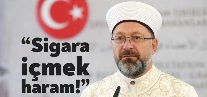 Diyanet İşleri Başkanı Ali Erbaş, 'dinen haram olduğunu' ileri sürerek