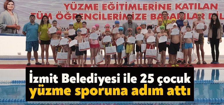 İzmit Belediyesi Spor işleri Müdürlüğü tarafından düzenlenen “Yüzme Bilmeyen Kalmasın”