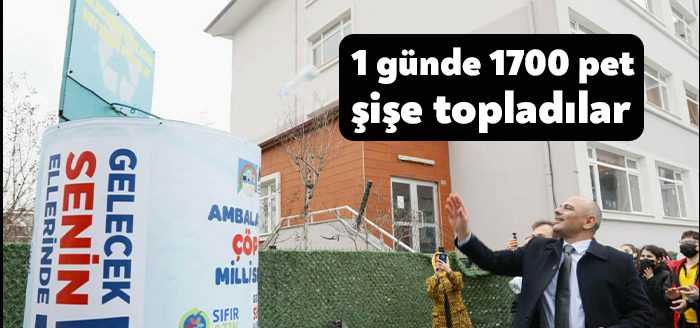 1.500 öğrencinin bulunduğu Petkim Ortaokulu’nda öğrenciler 1 gün de kullandıkları