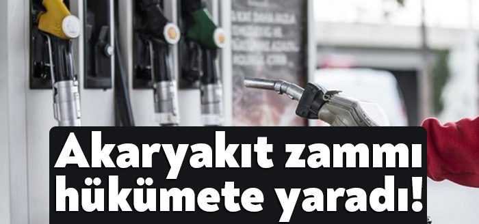 Vatandaşı canından bezdiren akaryakıt zamları hükümet için adeta altın yumurtlayan