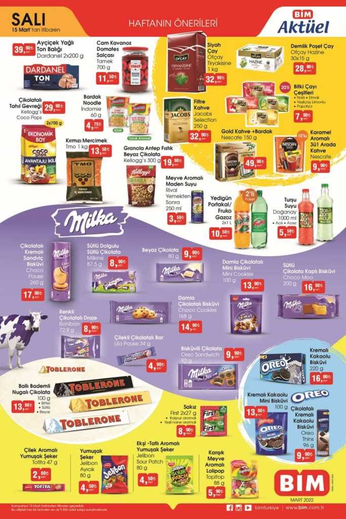 BIM Market 15 Mart 2022 Katalogu. BIM Market Bu hafta 15 Mart Katalogu 2