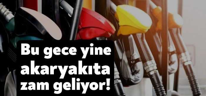 Bu gece motorine 84 kuruş, benzine 69 kuruş zam bekleniyor.