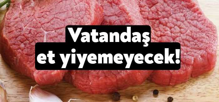 Kırmızı et, KDV indirimine rağmen son bir aylık dönemde yüzde