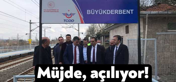 Kartepe Belediye Başkanı Av.M.Mustafa Kocaman’ın girişimleri sonrasında Derbent Tren İstasyonu