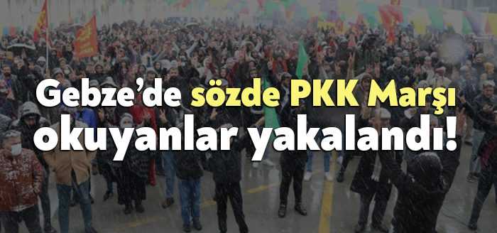 Haftasonu HDP Gebze İlçe Başkanlığı organizesinde gerçekleştirilen Nevruz kutlamasındasözde PKK