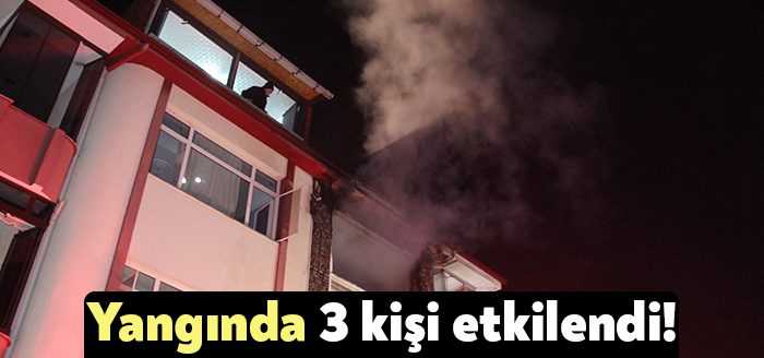 Kocaeli'nin Gölcük ilçesinde bulunan 3 katlı binanın 3. katında çıkan