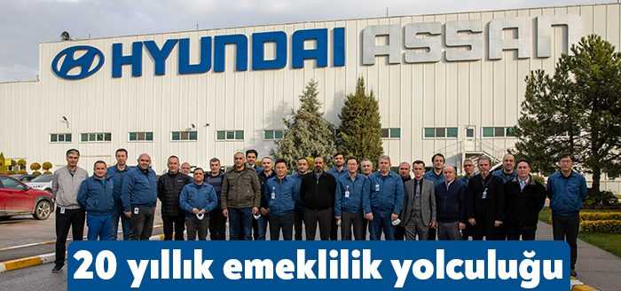 Hyundai Assan emekliliğe hak kazanan çalışanlarını törenle uğurladı.
