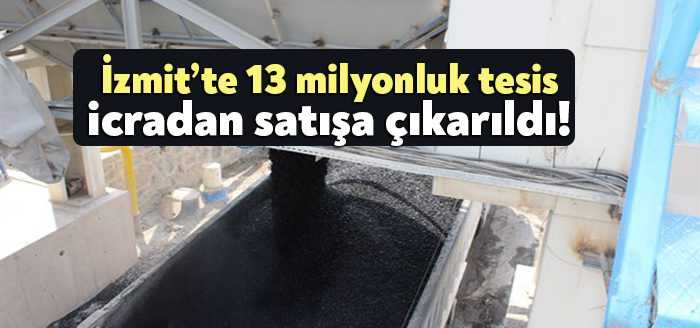Kocaeli’nin İzmit ilçesinde 11 dönüm üzerine kurulu asfalt üretim tesisi