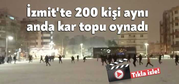 Kocaeli’de iki gündür etkili olan kar yağışıyla birlikte yaklaşık 200