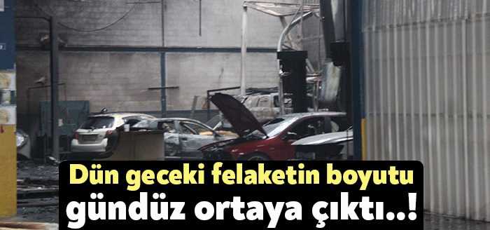 Kocaeli'de dün gece saatlerinde yedek parça dükkanında başlayan ve 6