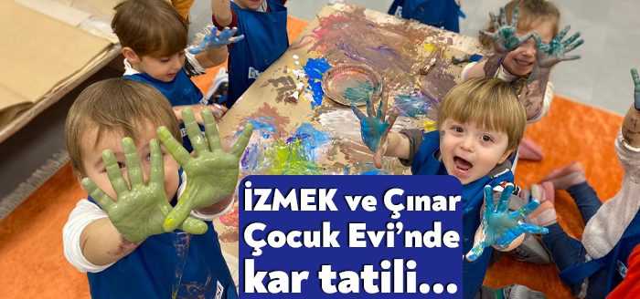 İzmit Belediyesi Çınar Çocuk Evi ve İZMEK’te eğitime yoğun kar