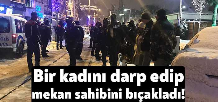 Kocaeli’de gece kulübünde bir kadını darp eden şahıs mekandan dışarı