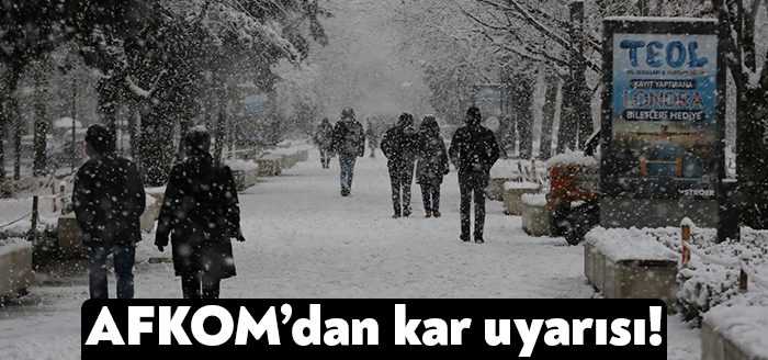Kocaeli Büyükşehir Belediyesi AFKOM, 9 Mart Çarşamba öğleden sonra başlaması