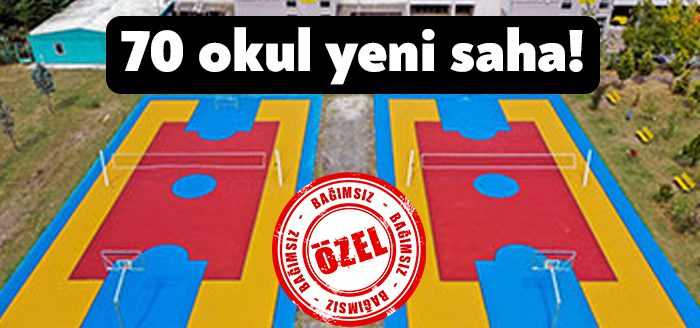 Kocaeli Büyükşehir Belediyesi, kent genelinde bahçesi müsait olan okullara basketbol