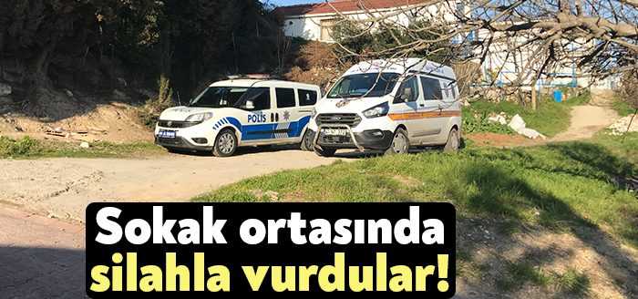 Kocaeli'de bir kişi, sokak ortasında tabancayla her iki bacağından vurularak