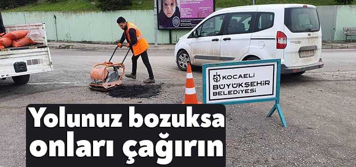 Büyükşehir, karın ardından asfalt ve kaldırımlarda meydana gelen çukur, çökme